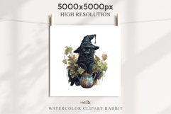 Halloween Wizard Kitten Witch Black Cats Clipart PNG Spooky Fairy Tale Art Image Watercolor witch magic Print illustration sublimation creepy printable digital watercolor cute halloween witch cat kitty pumpkin clipart, spooky sublimation nursery, Creepy a