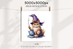Halloween Wizard Kitten Witch Black Cats Clipart PNG Spooky Fairy Tale Art Image Watercolor witch magic Print illustration sublimation creepy printable digital watercolor cute halloween kitten kitty pumpkin clipart, spooky sublimation nursery, Creepy Witc