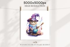 Halloween Wizard Kitten Witch Black Cats Clipart PNG Spooky Fairy Tale Art Image Watercolor witch magic Print illustration sublimation creepy printable digital watercolor cute halloween kitten kitty pumpkin clipart, spooky sublimation nursery, Creepy Witc