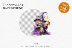 Halloween Wizard Kitten Witch Black Cats Clipart PNG Spooky Fairy Tale Art Image Watercolor witch magic Print illustration sublimation creepy printable digital watercolor cute halloween kitten kitty pumpkin clipart, spooky sublimation nursery, Creepy Witc