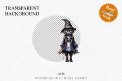 Halloween Wizard Kitten Witch Black Cats Clipart PNG Spooky Fairy Tale Art Image Watercolor witch magic Print illustration sublimation creepy printable digital watercolor cute halloween kitten kitty pumpkin clipart, spooky sublimation nursery, Creepy Witc