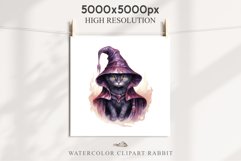 Halloween Wizard Kitten Witch Black Cats Clipart PNG Spooky Fairy Tale Art Image Watercolor witch magic Print illustration sublimation creepy printable digital watercolor cute halloween kitten kitty pumpkin clipart, spooky sublimation nursery, Creepy Wit 