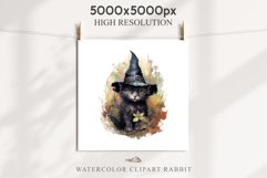 Halloween Wizard Kitten Witch Black Cats Clipart PNG Spooky Fairy Tale Art Image Watercolor witch magic Print illustration sublimation creepy printable digital watercolor cute halloween witch cat kitty pumpkin clipart, spooky sublimation nursery, Creepy a