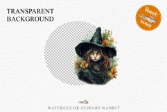 Halloween Wizard Kitten Witch Black Cats Clipart PNG Spooky Fairy Tale Art Image Watercolor witch magic Print illustration sublimation creepy printable digital watercolor cute halloween witch cat kitty pumpkin clipart, spooky sublimation nursery, Creepy 
