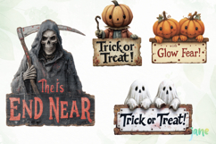 Halloween Wooden Board Sublimation Product Image 1