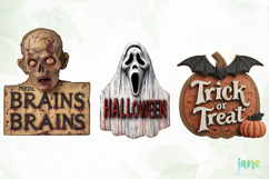 Halloween Wooden Board Sublimation Product Image 3