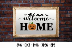 Welcome home SVG. Halloween Farmhouse Sign. Welcome Sign Product Image 2