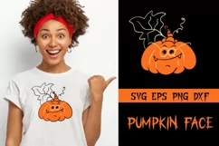 Pumpkin Face, Pumpkin SVG, Halloween face SVG, Halloween Svg Product Image 3