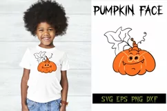 Pumpkin Face, Pumpkin SVG, Halloween face SVG, Halloween Svg Product Image 1