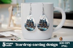 Halloween haunted house earring