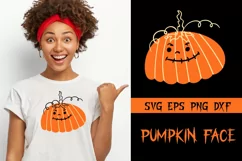 Pumpkin Face, Pumpkin SVG, Halloween face SVG, Halloween Svg Product Image 1