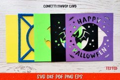 Halloween Confetti Shaker Card | Happy Halloween Card SVG Product Image 5