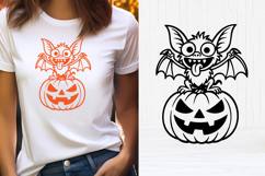 Scary Halloween bat SVG design | Halloween SVG Product Image 1