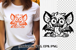 Scary Halloween bat SVG design | Halloween SVG Product Image 1
