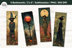 Halloween Themed Bookmark Vol.2, Printable Crafts, 4 PNG Product Image 1