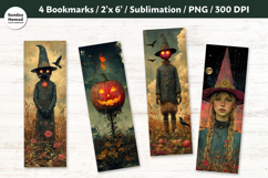 Halloween Themed Bookmark Vol.2, Printable Crafts, 4 PNG Product Image 1