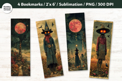 Halloween Themed Bookmark Vol.2, Printable Crafts, 4 PNG Product Image 1