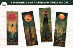 Halloween Themed Bookmark Vol.2, Printable Crafts, 4 PNG Product Image 1