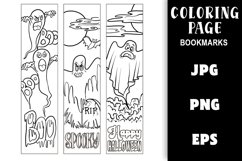 Coloring Activity - Halloween Ghost Bookmarks to Colour Product Image 1