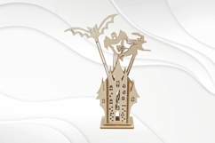 Halloween Gift card design, laser cut svg dxf model. Product Image 3