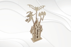 Halloween Gift card design, laser cut svg dxf model. Product Image 2