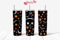 Halloween Cat | 20oz Tumbler Sublimation Wrap Product Image 1