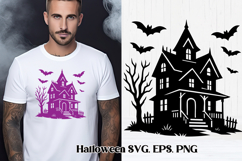 Halloween haunted house SVG design | Halloween SVG Product Image 1