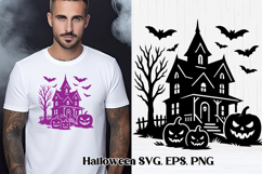 Halloween haunted house SVG design | Halloween SVG Product Image 1