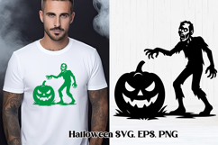 Halloween zombie SVG design | Halloween pumpkin SVG Product Image 1