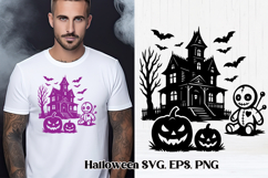 Halloween haunted house SVG design | Halloween SVG Product Image 1