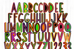 Halloween Marquee Letters Alphabet png | colorful Bright Product Image 2