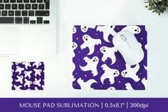 Halloween mouse pad sublimation design 01 Product Image 1