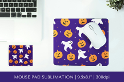 Halloween mouse pad sublimation design 06 Product Image 1
