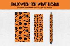 Halloween Pen Wrap Design Sublimation or Waterslide Product Image 1