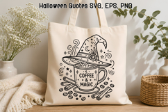 Halloween Coffee Club SVG Design | Halloween SVG Product Image 1