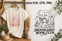 Moonlight Book Club SVG Design | Halloween SVG Product Image 1