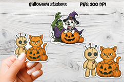 Halloween stickers PNG | Printable Halloween dog sticker Product Image 1