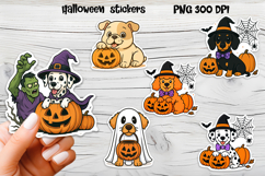 Halloween stickers PNG | Printable Halloween dog sticker Product Image 1
