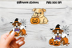Halloween stickers PNG | Printable Halloween dog sticker Product Image 1