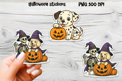 Halloween stickers PNG | Printable Halloween dog sticker Product Image 1