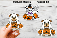 Halloween stickers PNG | Printable Halloween dog sticker Product Image 1