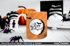 Happy Halloween Sublimation Wrap in Orange and Black