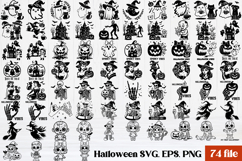 Halloween SVG design bundle | Halloween silhouette SVG Product Image 1