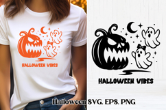 Scary Halloween ghost SVG design | Halloween SVG Product Image 1