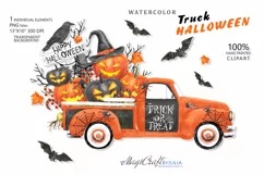 Happy Halloween Truck| Halloween trick or treat pumpkins Product Image 1