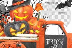 Happy Halloween Truck| Halloween trick or treat pumpkins Product Image 3