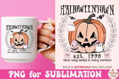 Vintage Halloween Town Est 1998 Png, Halloweentown Png Product Image 2