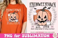Vintage Halloween Town Est 1998 Png, Halloweentown Png Product Image 3