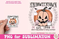 Vintage Halloween Town Est 1998 Png, Halloweentown Png Product Image 4