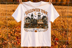 HalloweenTown PNG,Spooky Village Sublimation Design Product Image 2